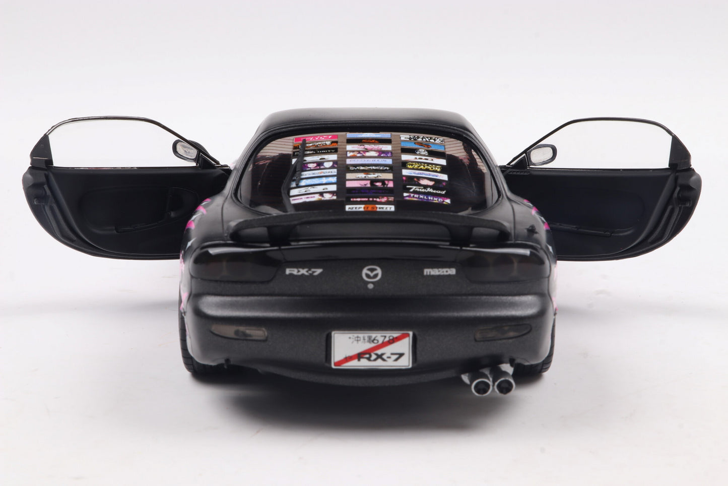 Solido 1999 Mazda RX7 FD3RS Itasha Works Black and Fuscia 1:18