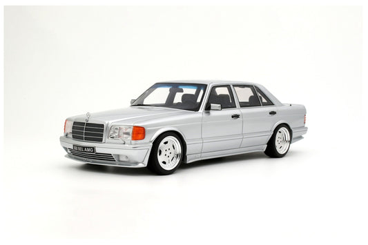Otto 1989 Mercedes-Benz 560 6.0L SEL AMG W126 Brilliant Silver 1:18