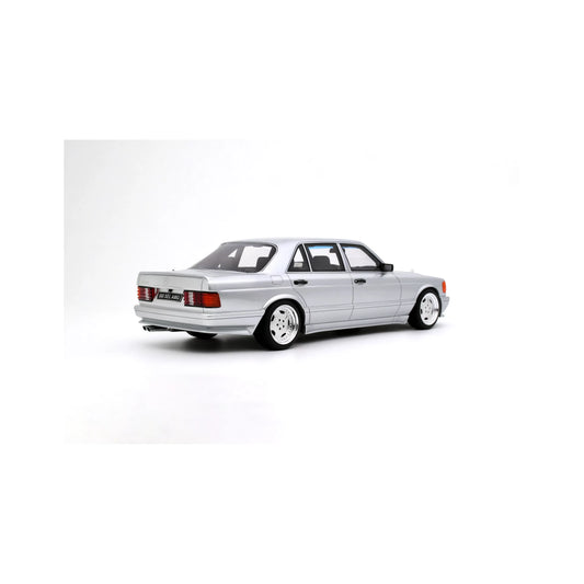 Otto 1989 Mercedes-Benz 560 6.0L SEL AMG W126 Brilliant Silver 1:18
