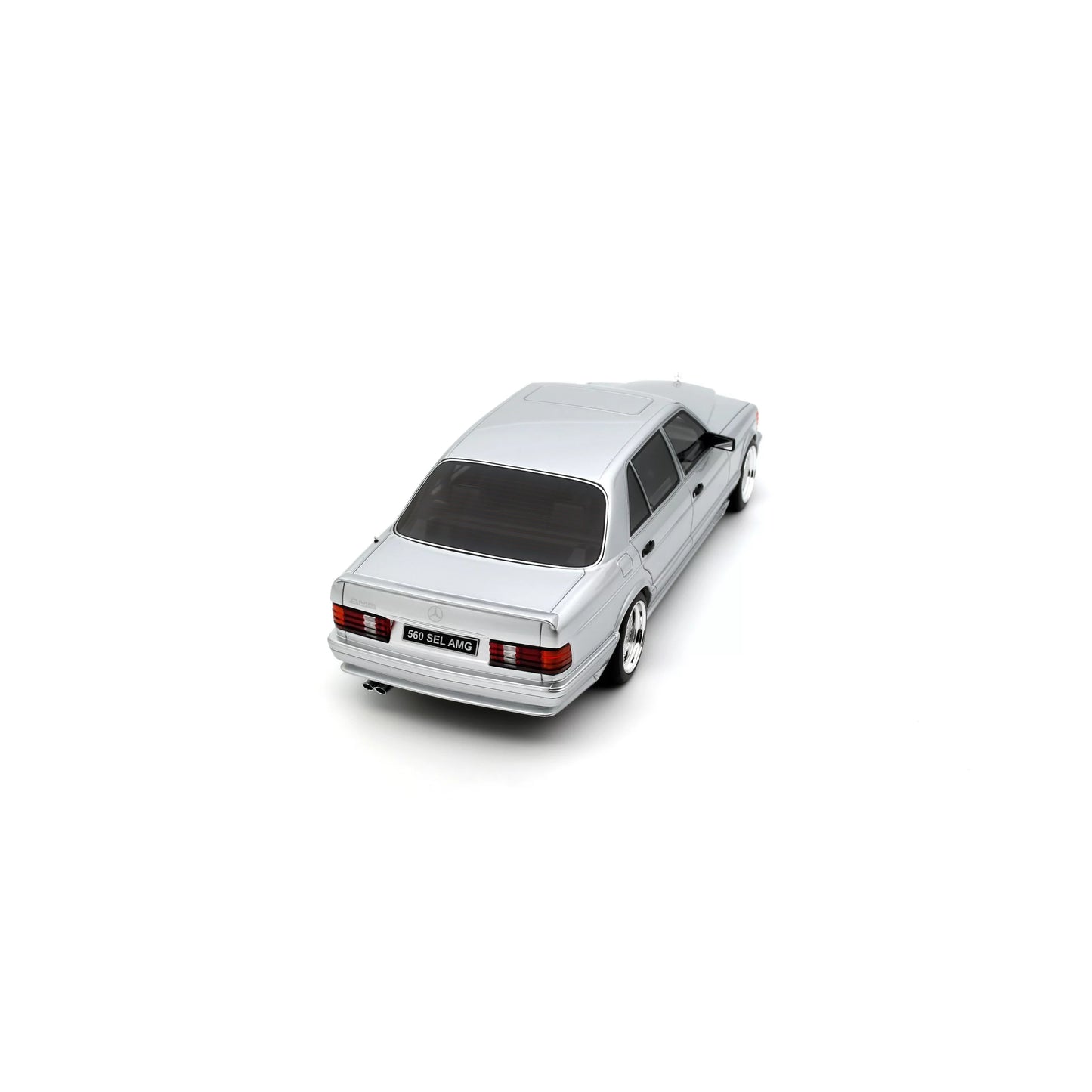 Otto 1989 Mercedes-Benz 560 6.0L SEL AMG W126 Brilliant Silver 1:18
