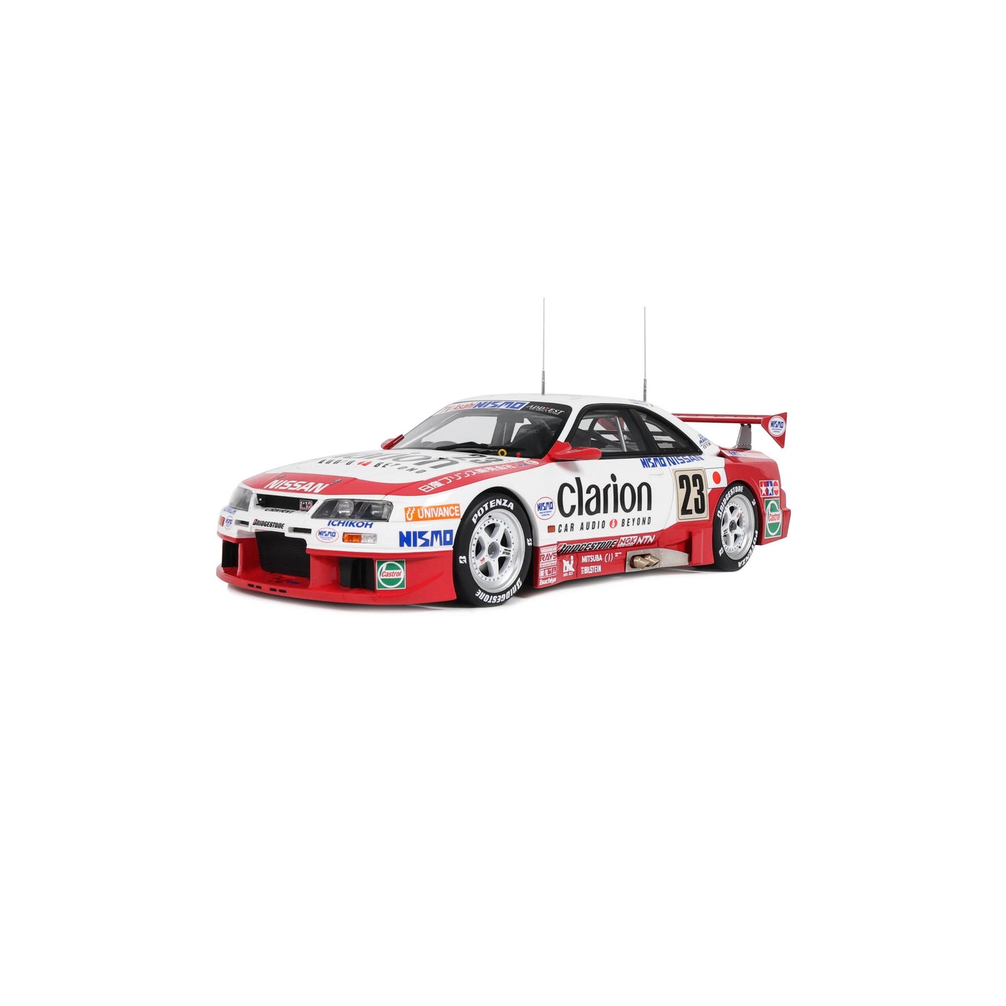 Otto 1996 Nissan Skyline GT-R LM R33 #23 1996 Le MansWhite & Red 1:18