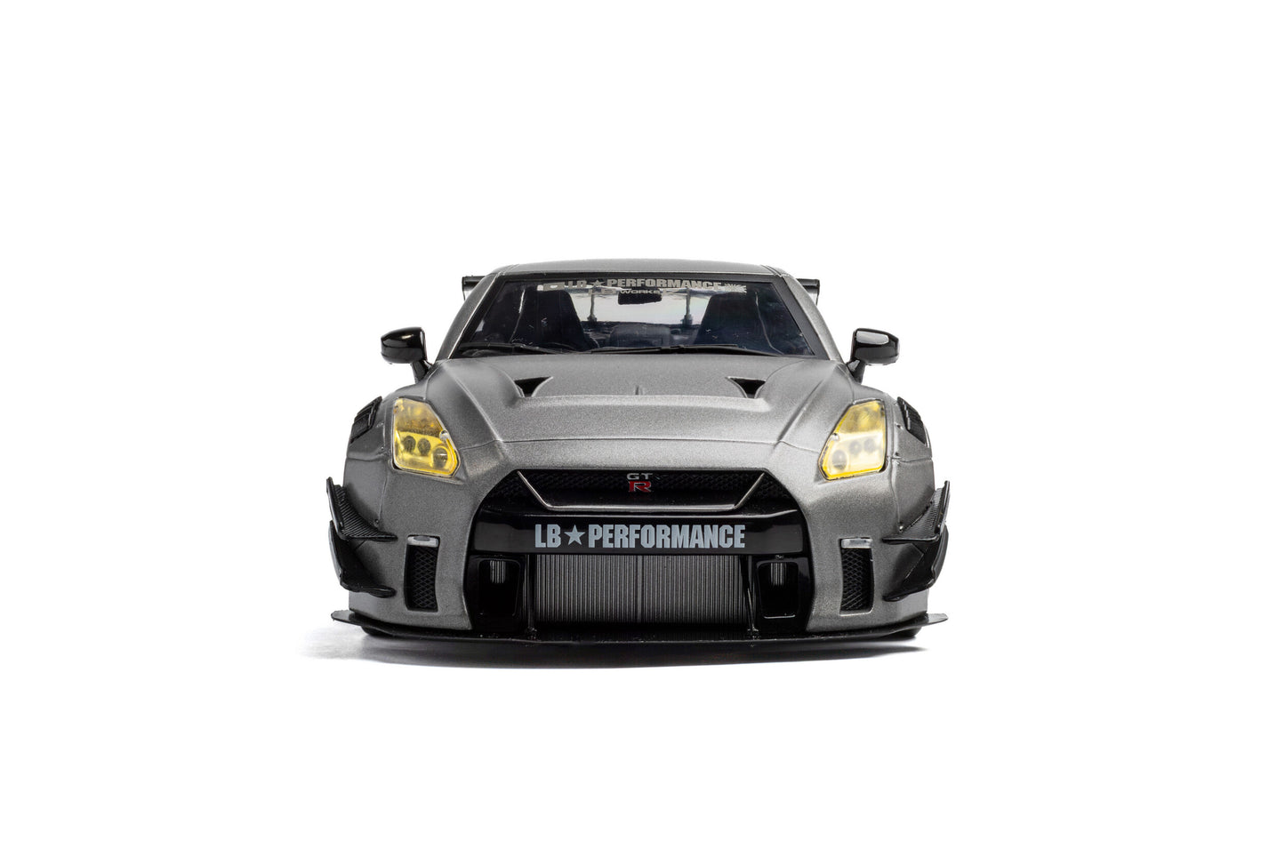 Solido 2023 Nissan GT-R (R35) W/ Liberty Walk Body Kit 2.0 Silver 1:18
