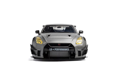 Solido 2023 Nissan GT-R (R35) W/ Liberty Walk Body Kit 2.0 Silver 1:18