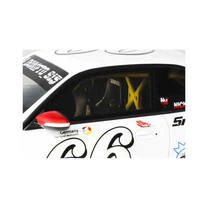 Otto 2024 Nissan Silvia (S14) #66 Boss Rocket Bunny White 1:18