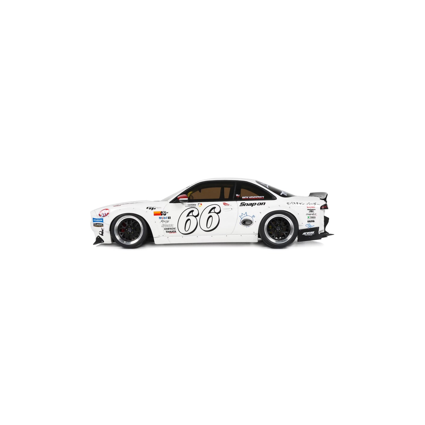 Otto 2024 Nissan Silvia (S14) #66 Boss Rocket Bunny White 1:18