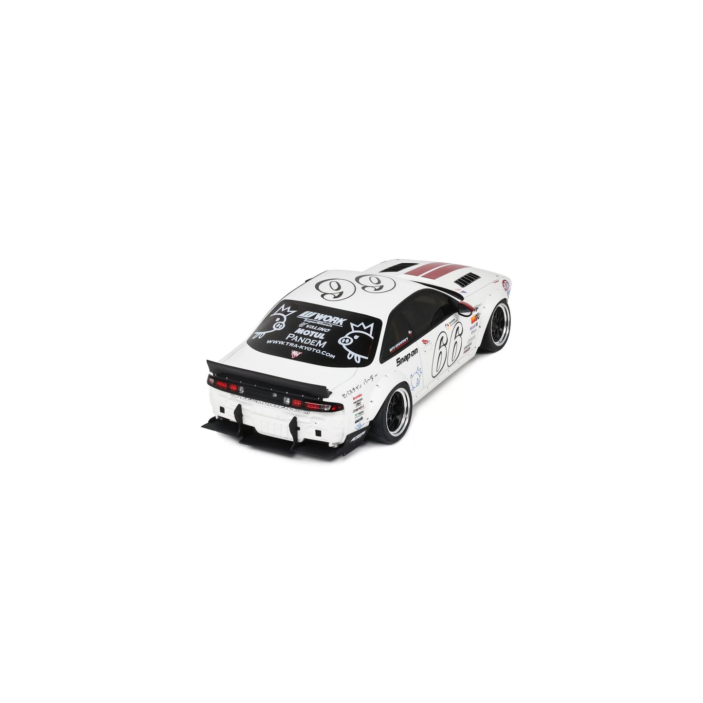 Otto 2024 Nissan Silvia (S14) #66 Boss Rocket Bunny White 1:18
