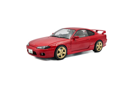 Solido 1999 Nissan Silvia (S15) Coupe Spec-R Aero Flame Red 1:18