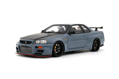 Otto Nissan Skyline GT-R R34 Body Kit Stealth Grey w/ Carbon Hood 1:18