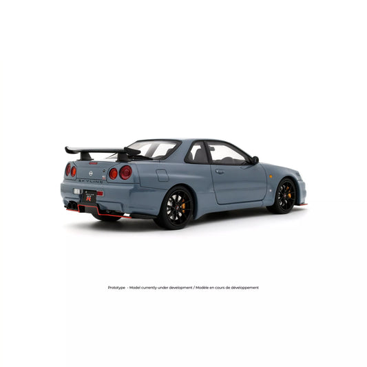 Otto Nissan Skyline GT-R R34 Body Kit Stealth Grey w/ Carbon Hood 1:18