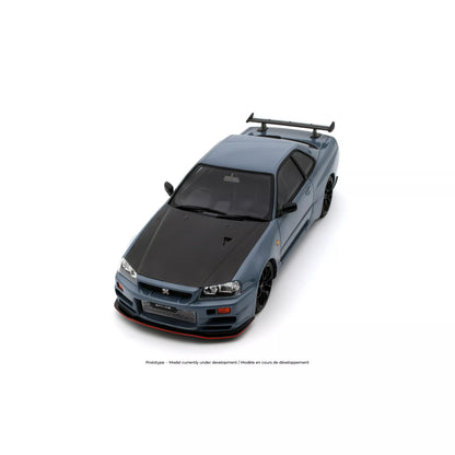 Otto Nissan Skyline GT-R R34 Body Kit Stealth Grey w/ Carbon Hood 1:18
