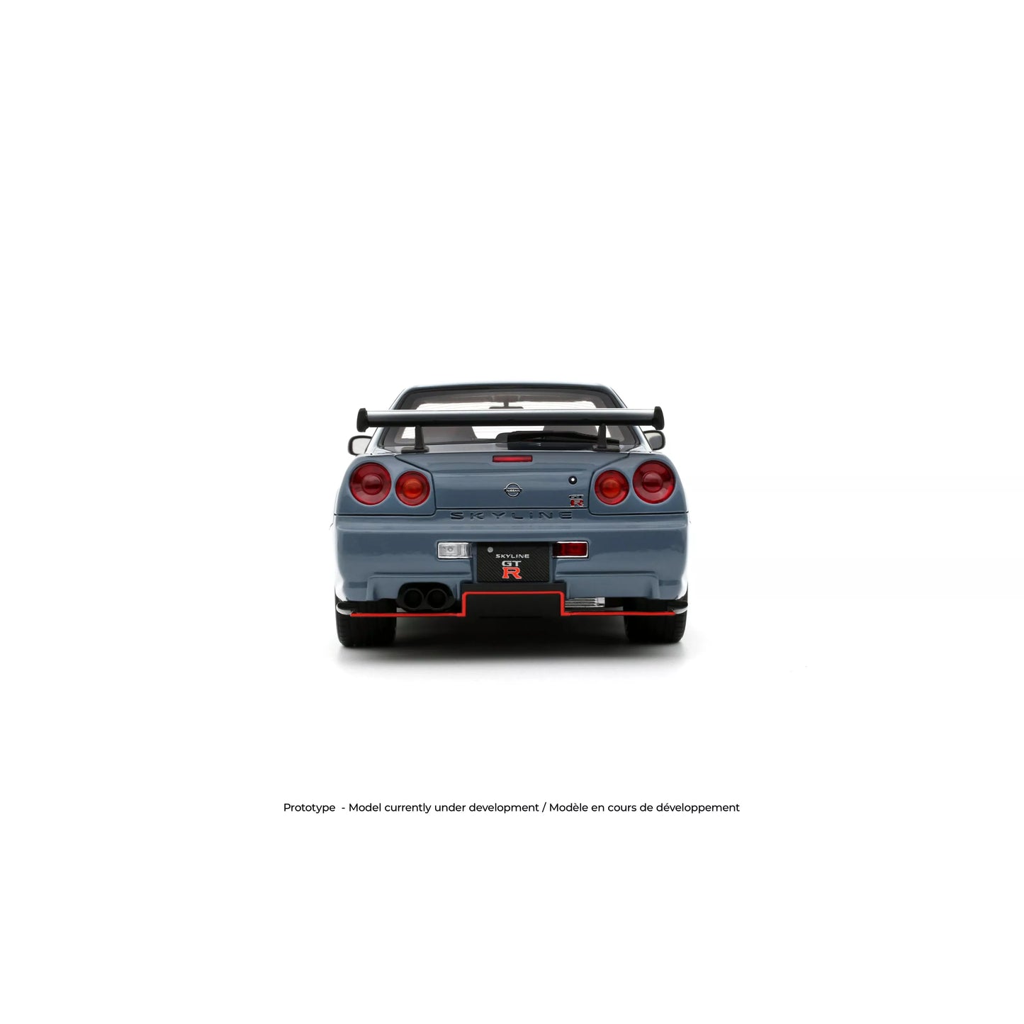 Otto Nissan Skyline GT-R R34 Body Kit Stealth Grey w/ Carbon Hood 1:18