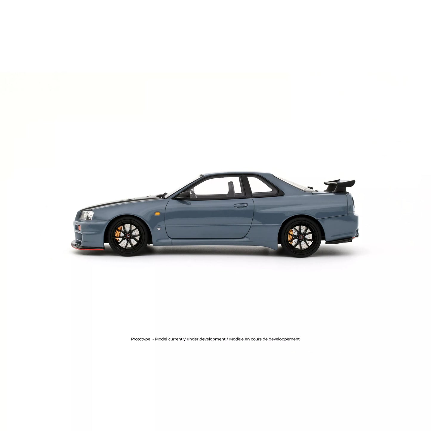 Otto Nissan Skyline GT-R R34 Body Kit Stealth Grey w/ Carbon Hood 1:18