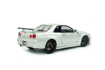 Solido 1999 Nissan Skyline GT-R (R34) Z-tune Silver 1:18