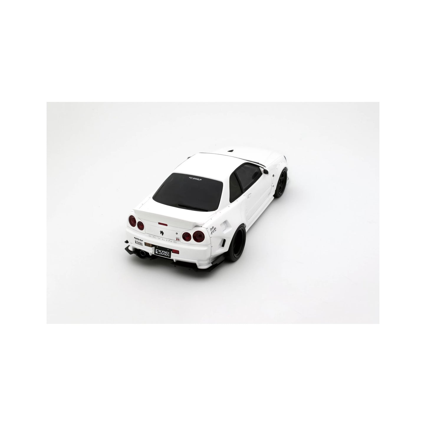 Otto 2019 Nissan Skyline GT-R R34 KRC Body Kit Pearl White QX1 1:18