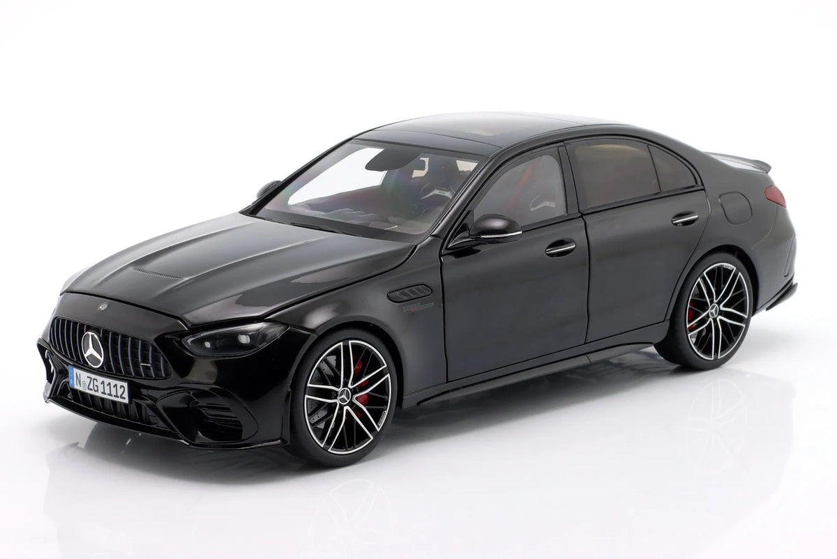 NZG Mercedes Benz C63 S AMG E Performance Sedan (W206) Obsidian Black 1:18