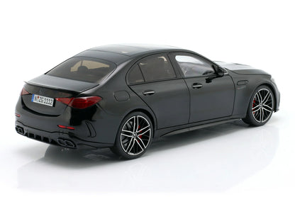 NZG Mercedes Benz C63 S AMG E Performance Sedan (W206) Obsidian Black 1:18