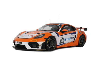 Otto 2024 Porsche 718 Cayman GT4 RS Clubsport #92 Orange & White 1:18