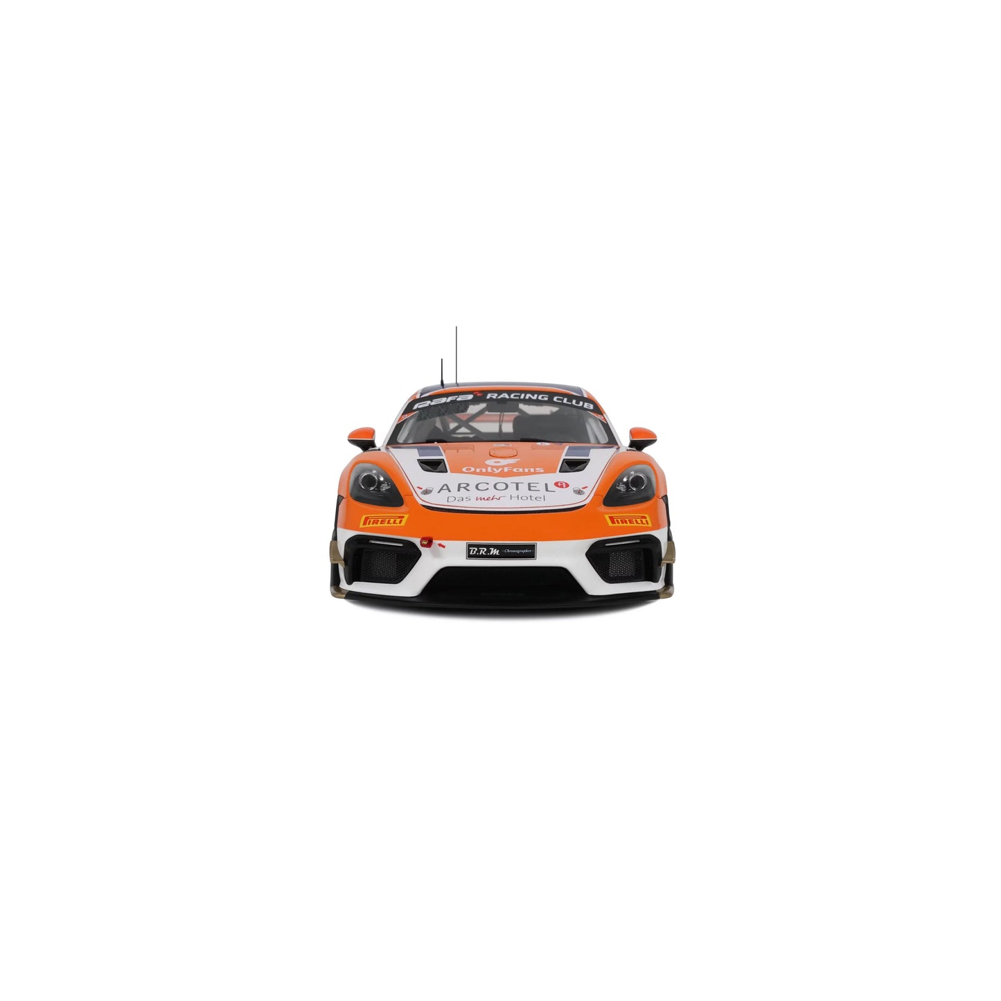 Otto 2024 Porsche 718 Cayman GT4 RS Clubsport #92 Orange & White 1:18