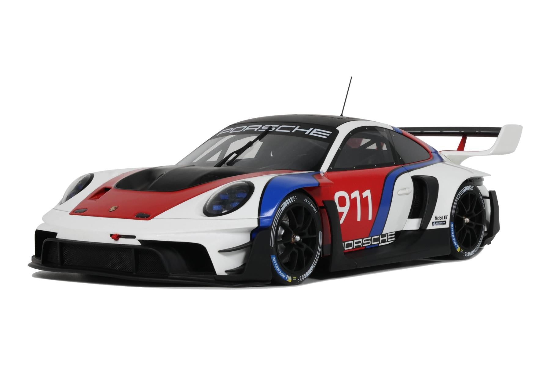 【GT SPIRIT】USモデル限定Porsche 911 RSRDaytona GT Spirit 2023 Porsche 911 992 GT3 R Rennsport White, Red, Blue 1