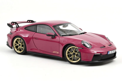 Norev 2021 Porsche 911 992 GT3 Ruby Star Neo w/ Gold Wheels 1:18