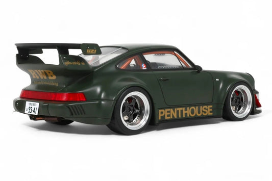 GT Spirit 2008 Porsche 911 964 RWB (Penthouse) Army Green 1:18