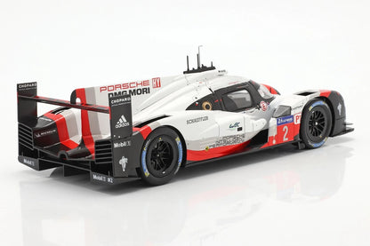 Ixo Porsche 919 Hybrid 2.0L Turbo V4 #2 Team Porsche WINNER 24hr Le Mans 2017 Collector's Box 1:18