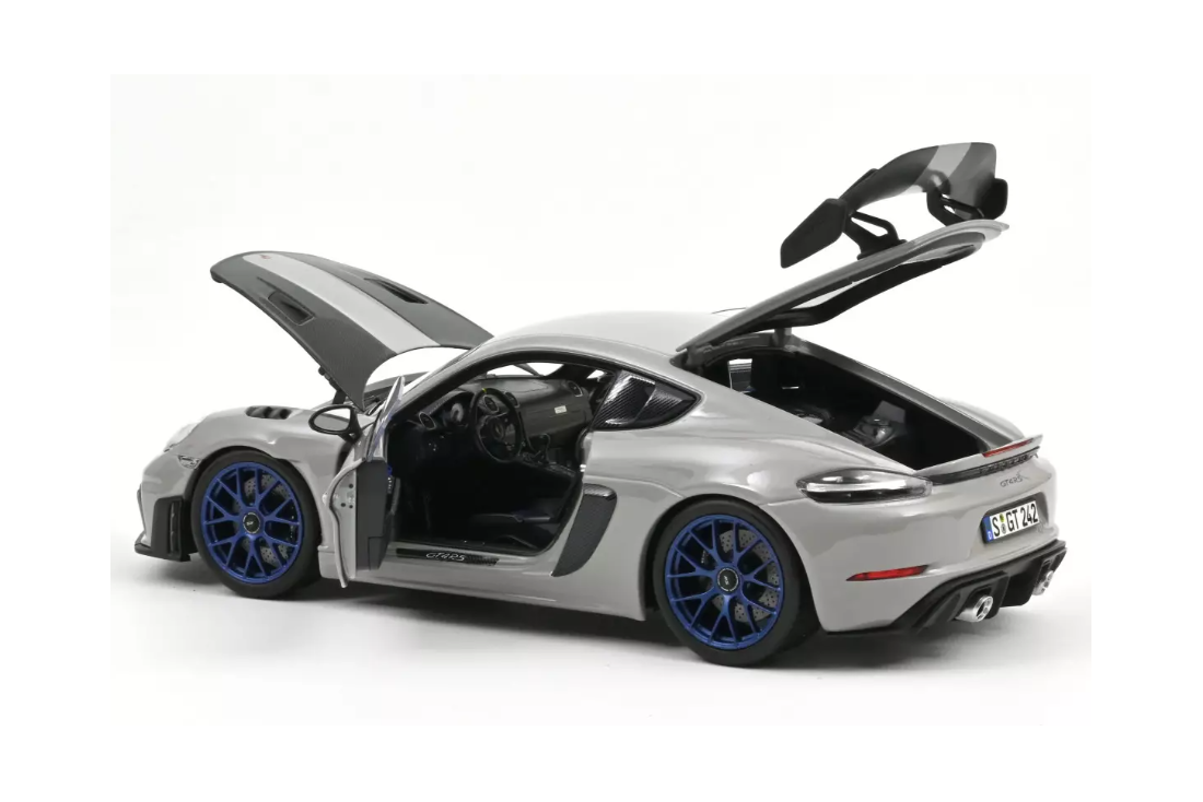 Norev 2023 Porsche 718 Cayman GT4 RS w/ Weissach Package Chalk w