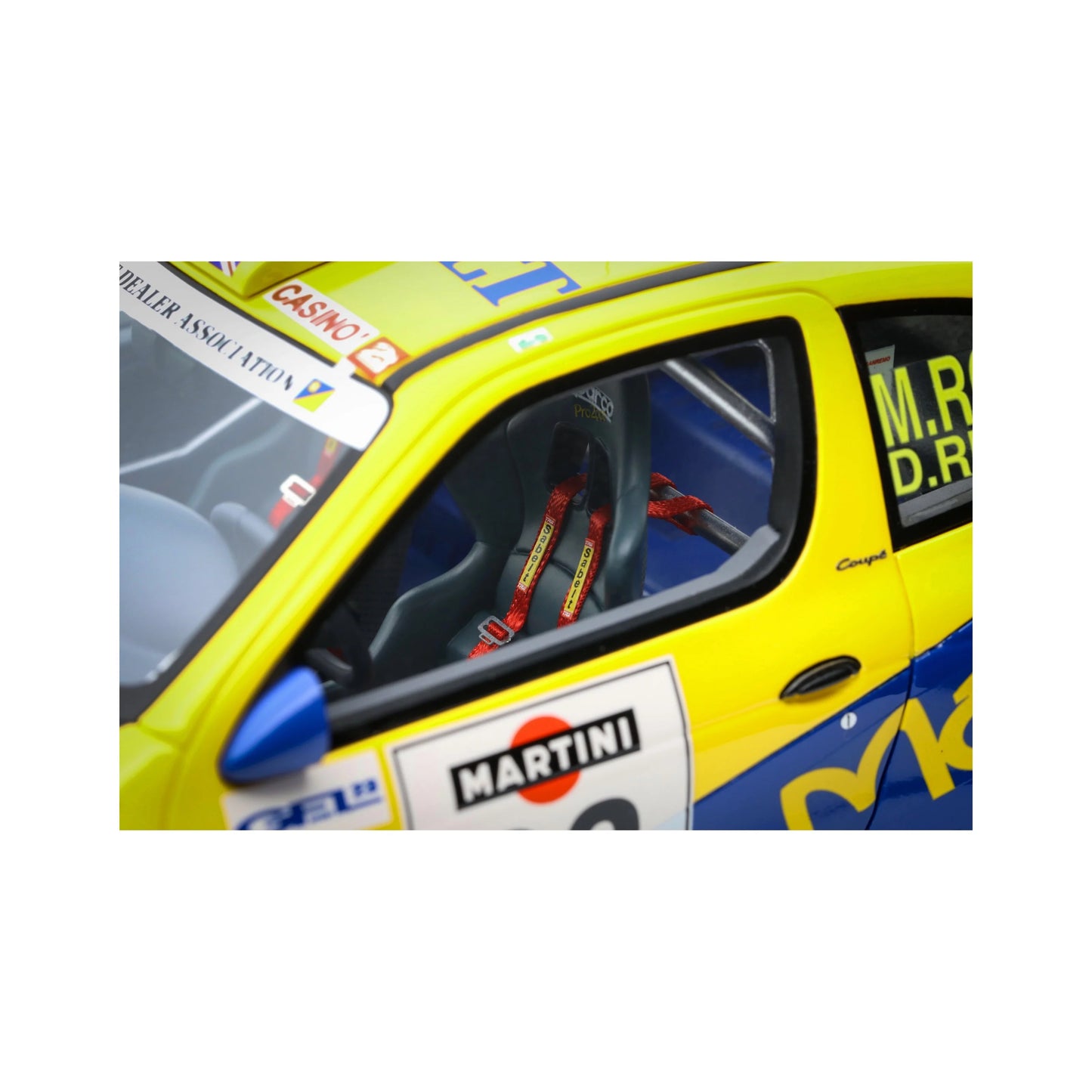 Otto Renault Megane Maxi #33 Rally San Remo 1998 Yellow & Blue 1:18