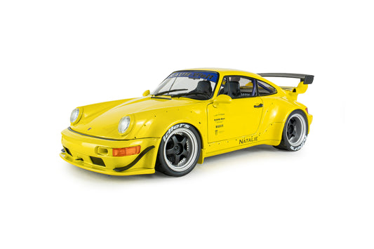 Solido 2023 Porsche 911 RWB 964 "Natalie" Yellow 1:18