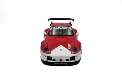 Solido 2020 Porsche 911 993 RWB Bodykit "Porco" Red and White 1:18