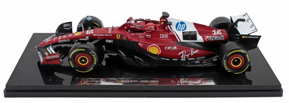 Bburago Ferrari F1 SF-25 Team Scuderia #16 (LeClerc) Season 2025 Red WITH CASE 1:18