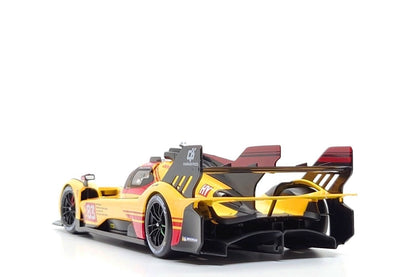 Bburago Ferrari 499P 3.0L Turbo V6 No 83 Team Ferrari AF Corse 4th WEC Qatar 2024 - Yellow 1:18