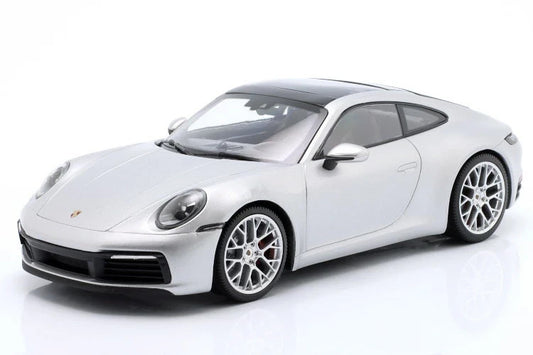 Minichamps 2023 Porsche 911 992 Carrera 4S GT Silver Metallic 1:18