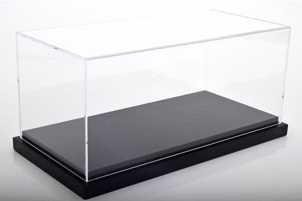Jewel Case Display Case with Black Leather (synthetic) Base 1:18