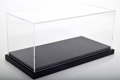 Jewel Case Display Case with Black Leather (synthetic) Base 1:18