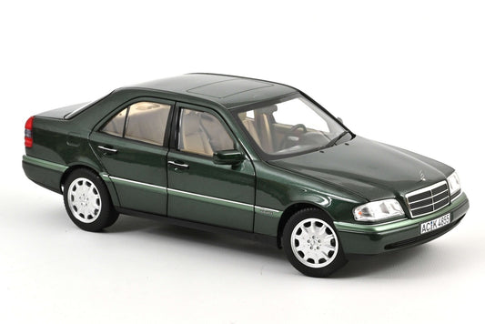 Norev 1993 Mercedes-Benz C200 C-Class Sedan W202 Malachite Green Metallic 1:18