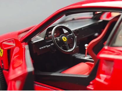 Bburago 1987 Ferrari F40 Red (Rossa Corsa) w/ Silver Wheels 1:18