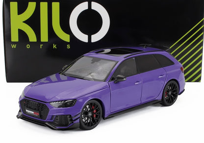 Kengfai KiloWorks 2020 Audi RS4 Avant B9 Darwin Pro Violet Purple Metallic 1:18