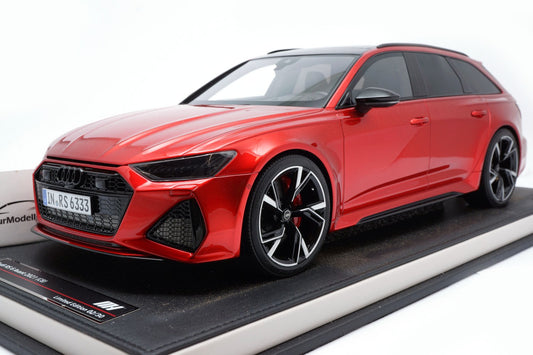 Motorhelix 2021 Audi RS6 Avant C8 Tango Red 1:12 WITH DISPLAY