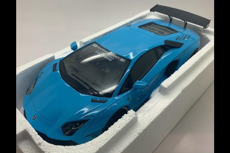 GT Spirit Lamborghini Aventador LP400 LB-Works Baby Blue 1:18