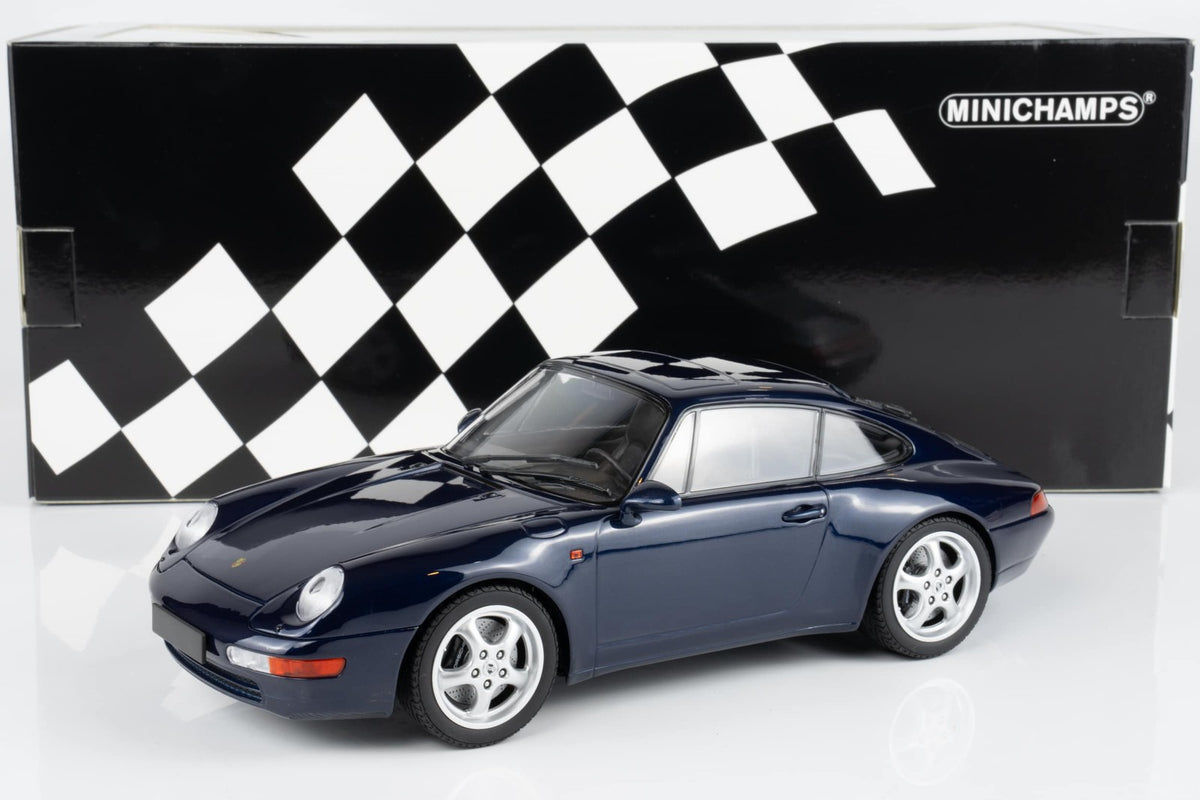 Minichamps 1995 Porsche 911 (993) Carrera Coupe Dark Blue Metallic 1:18