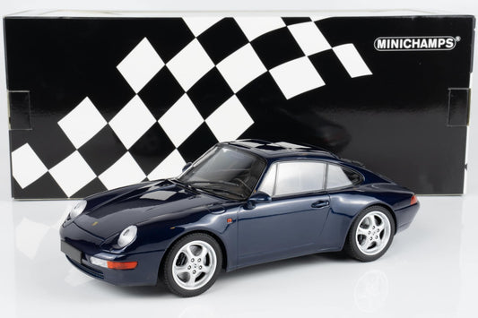 Minichamps 1995 Porsche 911 (993) Carrera Coupe Dark Blue Metallic 1:18
