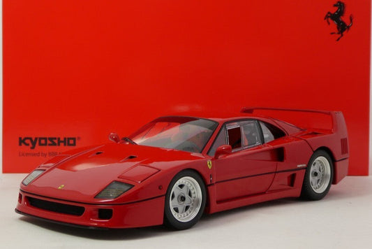 Kyosho 1987 Ferrari F40 Lightweight w/ Lexan Windows Rossa Corsa Red 1:18