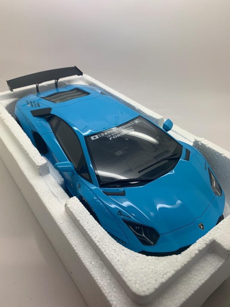 GT Spirit Lamborghini Aventador LP400 LB-Works Baby Blue 1:18