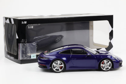 Minichamps 2020 Porsche 911 992 Carrera 4S "Bad Boys for Life" Gentian Blue 1:18