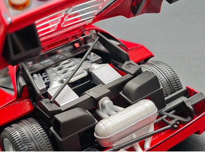 Bburago 1987 Ferrari F40 Red (Rossa Corsa) w/ Silver Wheels 1:18