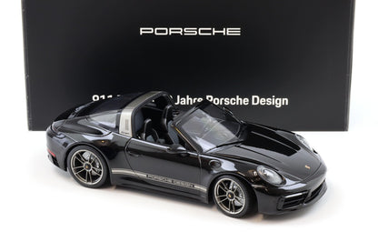 Minichamps 2023 Porsche 911 Targa 4 GTS (992) 50 Years Porsche Design Edition Black 1:18