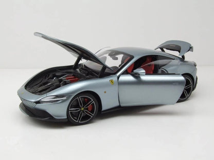 Polistil 2019 Ferrari Roma Grigio Titanio (Grey Metallic) High Fidelity WITH DISPLAY 1:18