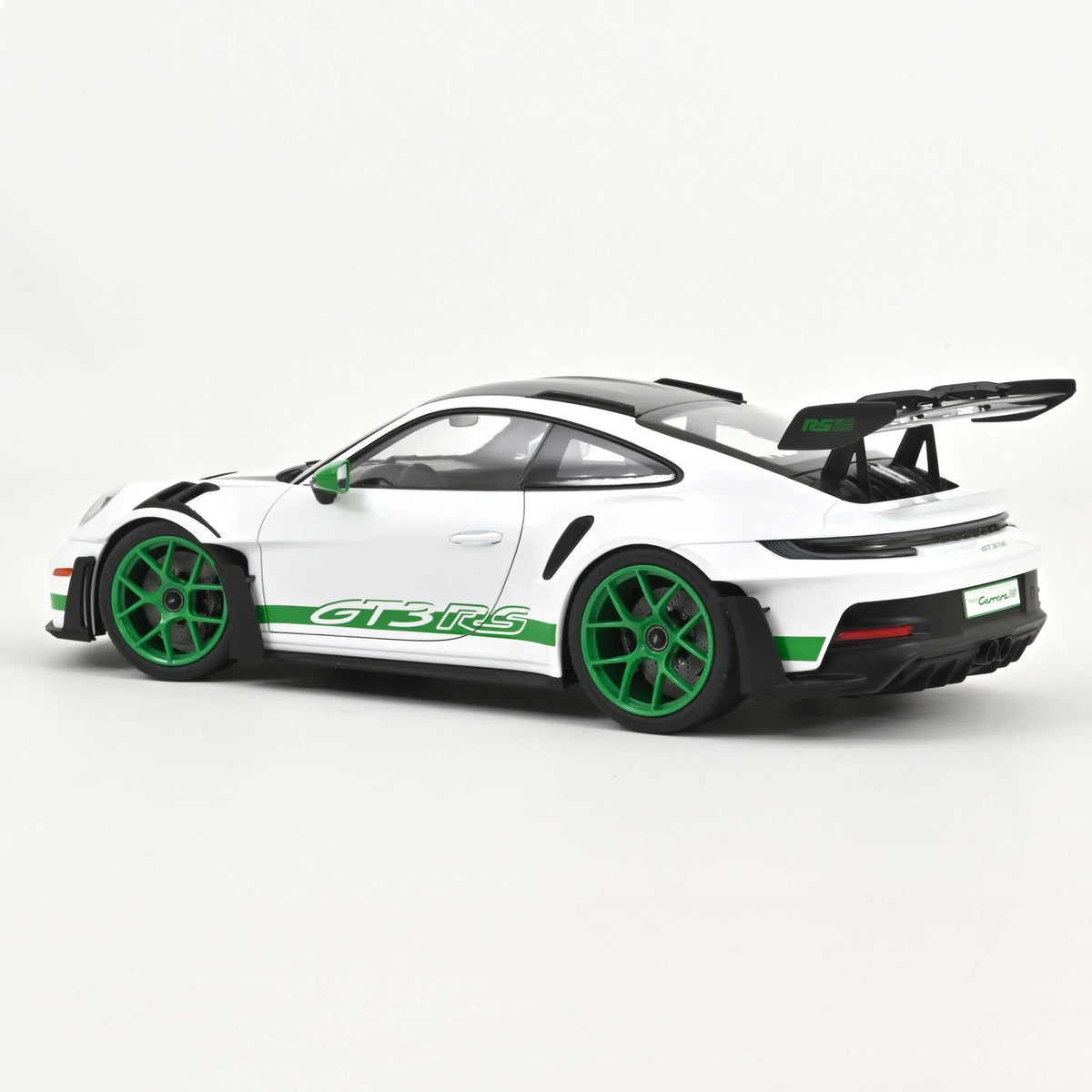 Norev 2022 Porsche 911 992 GT3 RS Weissach Package "Tribute to Carrera RS" White w/ Green 1:12