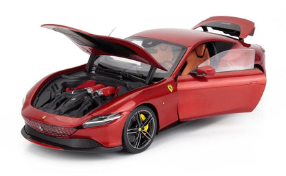 Polistil 2019 Ferrari Roma Rosso Magma (Red Metallic) High Fidelity WITH DISPLAY 1:18